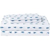 image:imageNautica  Twin Size Sheet Set Crisp Cotton Percale Bedding with Matching Pillowcase Lightweight amp Breathable Bed Sheets Deep Pocket College Dorm Room Essentials Whitewood Sail BlueCloyster