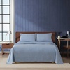 image:imageNautica  Twin Size Sheet Set Microfiber Bedding with Deep Pocket Fitted Sheet Bed Sheets with Matching Pillowcase Alden Stripe BlueAlden Stripe Blue