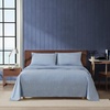 image:imageNautica  Twin Size Sheet Set Microfiber Bedding with Deep Pocket Fitted Sheet Bed Sheets with Matching Pillowcase Alden Stripe BlueAlden Stripe Blue