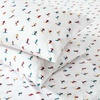 image:imageNautica  Twin Size Sheet Set Microfiber Bedding with Deep Pocket Fitted Sheet Bed Sheets with Matching Pillowcase Alden Stripe BlueApres Skier White