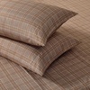 image:imageNautica  Twin Size Sheet Set Microfiber Bedding with Deep Pocket Fitted Sheet Bed Sheets with Matching Pillowcase Alden Stripe BlueDeclan Plaid Beige