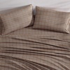 image:imageNautica  Twin Size Sheet Set Microfiber Bedding with Deep Pocket Fitted Sheet Bed Sheets with Matching Pillowcase Alden Stripe BlueDeclan Plaid Beige