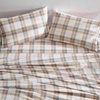 image:imageNautica  Twin Size Sheet Set Microfiber Bedding with Deep Pocket Fitted Sheet Bed Sheets with Matching Pillowcase Alden Stripe BlueVintage Trunk Plaid Beige