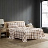 image:imageNautica  Twin Size Sheet Set Microfiber Bedding with Deep Pocket Fitted Sheet Bed Sheets with Matching Pillowcase Alden Stripe BlueVintage Trunk Plaid Beige