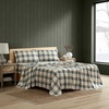 image:imageNautica  Twin Size Sheet Set Microfiber Bedding with Deep Pocket Fitted Sheet Bed Sheets with Matching Pillowcase Alden Stripe BlueVintage Trunk Plaid Green