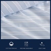 image:imageNautica  Twin Size Sheets Set Crisp amp Tailored Coastal Bedding with a Smooth Cotton Percale Bed Sheets with Matching Pillowcase amp Fitted Sheet Calm Seas Gingham GreenTayleur Stripe Blue