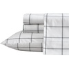image:imageNautica  Twin Size Sheets Set Crisp amp Tailored Coastal Bedding with a Smooth Cotton Percale Bed Sheets with Matching Pillowcase amp Fitted Sheet Calm Seas Gingham GreenPlot Black