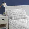 image:imageNautica  Twin Size Sheets Set Crisp amp Tailored Coastal Bedding with a Smooth Cotton Percale Bed Sheets with Matching Pillowcase amp Fitted Sheet Calm Seas Gingham GreenPlot Black