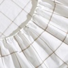 image:imageNautica  Twin Size Sheets Set Crisp amp Tailored Coastal Bedding with a Smooth Cotton Percale Bed Sheets with Matching Pillowcase amp Fitted Sheet Calm Seas Gingham GreenPlot Beige