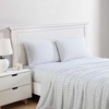 image:imageNautica  Twin Size Sheets Set Crisp amp Tailored Coastal Bedding with a Smooth Cotton Percale Bed Sheets with Matching Pillowcase amp Fitted Sheet Calm Seas Gingham GreenAnchor Lines Blue