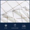 image:imageNautica  Twin Size Sheets Set Crisp amp Tailored Coastal Bedding with a Smooth Cotton Percale Bed Sheets with Matching Pillowcase amp Fitted Sheet Calm Seas Gingham GreenPlot Beige