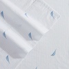 image:imageNautica  Twin Size Sheets Set Crisp amp Tailored Coastal Bedding with a Smooth Cotton Percale Bed Sheets with Matching Pillowcase amp Fitted Sheet Calm Seas Gingham GreenBoat Stripe Pale Blue