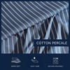 image:imageNautica  Twin Size Sheets Set Crisp amp Tailored Coastal Bedding with a Smooth Cotton Percale Bed Sheets with Matching Pillowcase amp Fitted Sheet Calm Seas Gingham GreenRichmond Stripe