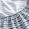 image:imageNautica  Twin Size Sheets Set Crisp amp Tailored Coastal Bedding with a Smooth Cotton Percale Bed Sheets with Matching Pillowcase amp Fitted Sheet Calm Seas Gingham GreenColeridge Stripe Blue