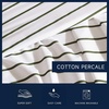 image:imageNautica  Twin Size Sheets Set Crisp amp Tailored Coastal Bedding with a Smooth Cotton Percale Bed Sheets with Matching Pillowcase amp Fitted Sheet Calm Seas Gingham GreenBrenton Stripe Ivory