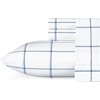 image:imageNautica  Twin Size Sheets Set Crisp amp Tailored Coastal Bedding with a Smooth Cotton Percale Bed Sheets with Matching Pillowcase amp Fitted Sheet Calm Seas Gingham GreenPlot Blue