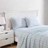 image:imageNautica  Twin Size Sheets Set Crisp amp Tailored Coastal Bedding with a Smooth Cotton Percale Bed Sheets with Matching Pillowcase amp Fitted Sheet Calm Seas Gingham GreenCamp Stripe Blue