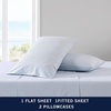 image:imageNautica  Twin Size Sheets Set Crisp amp Tailored Coastal Bedding with a Smooth Cotton Percale Bed Sheets with Matching Pillowcase amp Fitted Sheet Calm Seas Gingham GreenPenny Pinstripe Blue