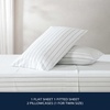 image:imageNautica  Twin Size Sheets Set Crisp amp Tailored Coastal Bedding with a Smooth Cotton Percale Bed Sheets with Matching Pillowcase amp Fitted Sheet Calm Seas Gingham GreenSkippers Island Green