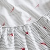 image:imageNautica  Twin Size Sheets Set Crisp amp Tailored Coastal Bedding with a Smooth Cotton Percale Bed Sheets with Matching Pillowcase amp Fitted Sheet Calm Seas Gingham GreenAudley Stripe Red