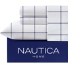 image:imageNautica  Twin Size Sheets Set Crisp amp Tailored Coastal Bedding with a Smooth Cotton Percale Bed Sheets with Matching Pillowcase amp Fitted Sheet Calm Seas Gingham GreenPlot Blue