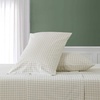 image:imageNautica  Twin Size Sheets Set Crisp amp Tailored Coastal Bedding with a Smooth Cotton Percale Bed Sheets with Matching Pillowcase amp Fitted Sheet Calm Seas Gingham GreenCalm Seas Gingham Green