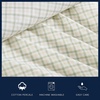 image:imageNautica  Twin Size Sheets Set Crisp amp Tailored Coastal Bedding with a Smooth Cotton Percale Bed Sheets with Matching Pillowcase amp Fitted Sheet Calm Seas Gingham GreenCalm Seas Gingham Green