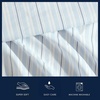 image:imageNautica  Twin Size Sheets Set Crisp amp Tailored Coastal Bedding with a Smooth Cotton Percale Bed Sheets with Matching Pillowcase amp Fitted Sheet Calm Seas Gingham GreenCamp Stripe Blue