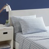 image:imageNautica  Twin Size Sheets Set Crisp amp Tailored Coastal Bedding with a Smooth Cotton Percale Bed Sheets with Matching Pillowcase amp Fitted Sheet Calm Seas Gingham GreenColeridge Stripe Blue