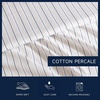 image:imageNautica  Twin Size Sheets Set Crisp amp Tailored Coastal Bedding with a Smooth Cotton Percale Bed Sheets with Matching Pillowcase amp Fitted Sheet Calm Seas Gingham GreenBeaux Stripe Blue
