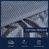 image:imageNautica  Twin Size Sheets Set Crisp amp Tailored Coastal Bedding with a Smooth Cotton Percale Bed Sheets with Matching Pillowcase amp Fitted Sheet Calm Seas Gingham GreenReece Plaid