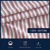 image:imageNautica  Twin Size Sheets Set Crisp amp Tailored Coastal Bedding with a Smooth Cotton Percale Bed Sheets with Matching Pillowcase amp Fitted Sheet Calm Seas Gingham GreenColeridge Stripe Red
