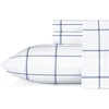 image:imageNautica  Twin Size Sheets Set Crisp amp Tailored Coastal Bedding with a Smooth Cotton Percale Bed Sheets with Matching Pillowcase amp Fitted Sheet Calm Seas Gingham GreenPlot Blue