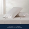 image:imageNautica  Twin Size Sheets Set Crisp amp Tailored Coastal Bedding with a Smooth Cotton Percale Bed Sheets with Matching Pillowcase amp Fitted Sheet Calm Seas Gingham GreenPenny Pinstripe Brown