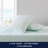 image:imageNautica  Twin Size Sheets Set Crisp amp Tailored Coastal Bedding with a Smooth Cotton Percale Bed Sheets with Matching Pillowcase amp Fitted Sheet Calm Seas Gingham GreenPenny Pinstripe Green