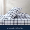 image:imageNautica  Twin Size Sheets Set Crisp amp Tailored Coastal Bedding with a Smooth Cotton Percale Bed Sheets with Matching Pillowcase amp Fitted Sheet Calm Seas Gingham GreenRyan Cove Plaid Navy