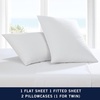 image:imageNautica  Twin XL Bed Sheets Lightweight Cotton Percale Bedding Set with Matching Pillowcase Crisp amp Cool Dorm Essentials OekoTex Certified Bayview Solid BeigeWhite