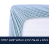image:imageNautica  Twin XL Bed Sheets Lightweight Cotton Percale Bedding Set with Matching Pillowcase Crisp amp Cool Dorm Essentials OekoTex Certified Bayview Solid BeigeLake Blue