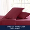 image:imageNautica  Twin XL Bed Sheets Lightweight Cotton Percale Bedding Set with Matching Pillowcase Crisp amp Cool Dorm Essentials OekoTex Certified Bayview Solid BeigeSolid Dark Red