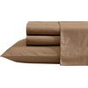 image:imageNautica  Twin XL Bed Sheets Lightweight Cotton Percale Bedding Set with Matching Pillowcase Crisp amp Cool Dorm Essentials OekoTex Certified Bayview Solid BeigeBayview Brown