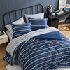 image:imageNautica  Twin XL Comforter Set Soft amp Reversible Bedding with Bonus Bed Sheets amp Pillowcases 5Piece Bed Set Mariners Line SolidPlaid BlueMariners Line SolidPlaid Blue