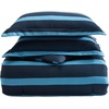 image:imageNautica  Twin XL Comforter Set Soft amp Reversible Coastal Bedding with Matching Pillowcase Nautical Striped Bed Set Keelson StripeSolid BlueKeelson StripeSolid Blue