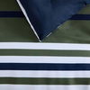 image:imageNautica  Twin XL Comforter Set Soft amp Reversible Coastal Bedding with Matching Pillowcase Nautical Striped Bed Set Uphaul StripeSolid GreenUphaul StripeSolid Green