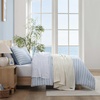 image:imageNautica  Twin XL Size Comforter Set Reversible amp Soft Bedding Set with Matching Pillowcase Nautical Lightweight Bedding Chambray Waves Solid BlueChambray Waves Solid Blue