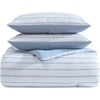 image:imageNautica  Twin XL Size Comforter Set Reversible amp Soft Bedding Set with Matching Pillowcase Nautical Lightweight Bedding Chambray Waves Solid BlueChambray Waves Solid Blue