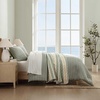 image:imageNautica  Twin XL Size Comforter Set Reversible amp Soft Bedding Set with Matching Pillowcase Nautical Lightweight Bedding Chambray Waves Solid BluePark Stripe Sage Green