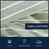 image:imageNautica  Twin XL Size Comforter Set Reversible amp Soft Bedding Set with Matching Pillowcase Nautical Lightweight Bedding Chambray Waves Solid BluePark Stripe Sage Green