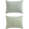image:imageNautica  Twin XL Size Comforter Set Reversible amp Soft Bedding Set with Matching Pillowcase Nautical Lightweight Bedding Chambray Waves Solid BluePark Stripe Sage Green
