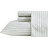 image:imageNautica  Twin XL Size Sheet Set 100 Soft Bed Sheets with Matching Pillowcase Cool amp Breathable Comfort Deep Pocket Fit Americana Decor Beach Collage BlueBeasley Stripe Green