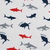 image:imageNautica Kids  Twin XL Sheet Set UltraSoft Microfiber Bedding with Fully Elastic Fitted Sheet Coastal Kids Bed Set with Pillowcase Easy Care Bedding Branson SharksBranson Sharks Navy